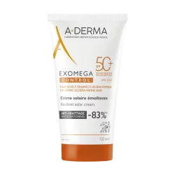 A-DERMA EXOMEGA CONTROL EMOLIJENTNA KREMA ZA ZAŠTITU OD SUNCA SPFF50+ 150ML