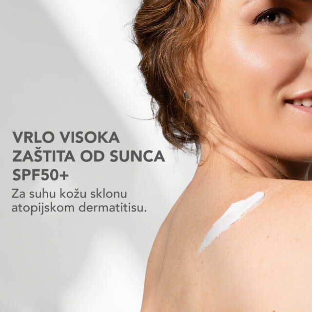 A-DERMA EXOMEGA CONTROL EMOLIJENTNA KREMA ZA ZAŠTITU OD SUNCA SPFF50+ 150ML