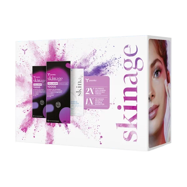 YASENKA SKINAGE COLLAGEN PRESTIGE 2X 500ML + HYDRA BOOSTER 30ML PROMO PACK rok valjanosti: 08/25