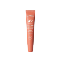 BABÉ SUN LIP&CHEEK BALZAM ZA USNE I OBRAZE NIJANSA NUDE SPF50 20ML