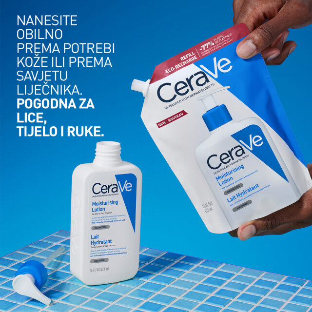 CERAVE HIDRATANTNI LOSION, ZA SUHU DO VRLO SUHU KOŽU, REFILL, 473ML