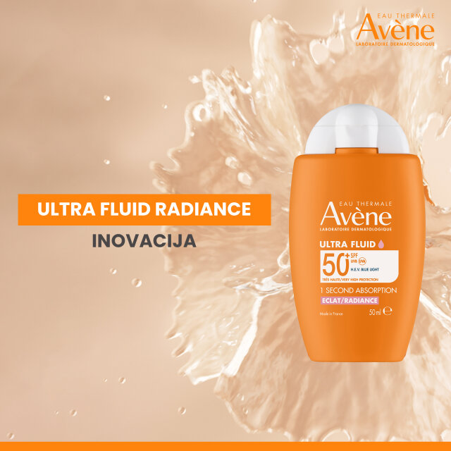AVENE SUN ULTRA FLUID RADIANCE ZA ZAŠTITU OD SUNCA SPF50+ 50ML