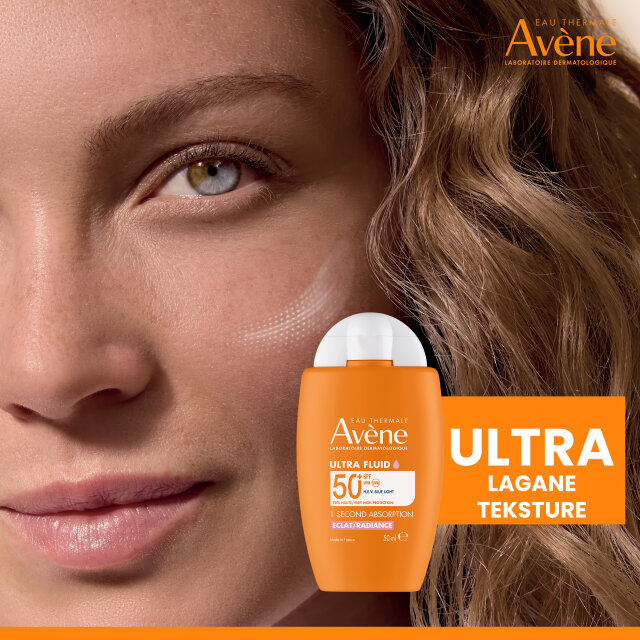 AVENE SUN ULTRA FLUID RADIANCE ZA ZAŠTITU OD SUNCA SPF50+ 50ML