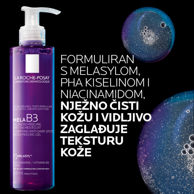 LA ROCHE-POSAY MELA B3 MIKRO-PILING GEL PROTIV TAMNIH MRLJA, 200ML