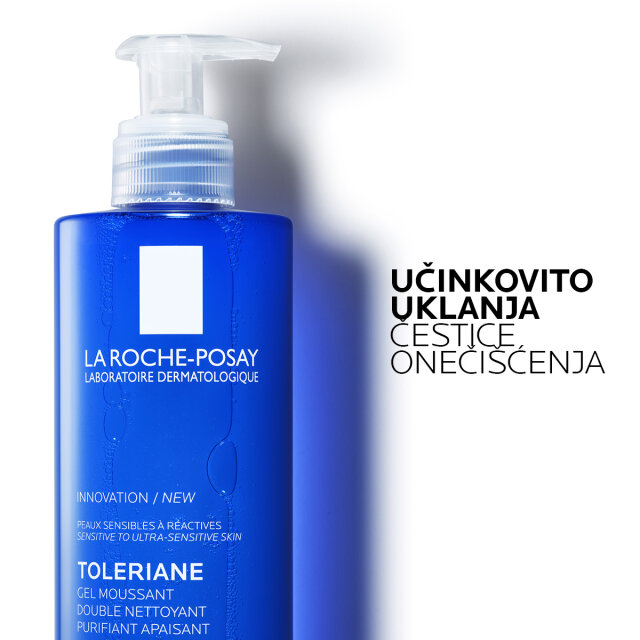 LA ROCHE-POSAY TOLERIANE PJENUŠAVI GEL S DVOSTRUKIM DJELOVANJEM ZA HIDRATACIJU I ČIŠĆENJE KOŽE, 400ML