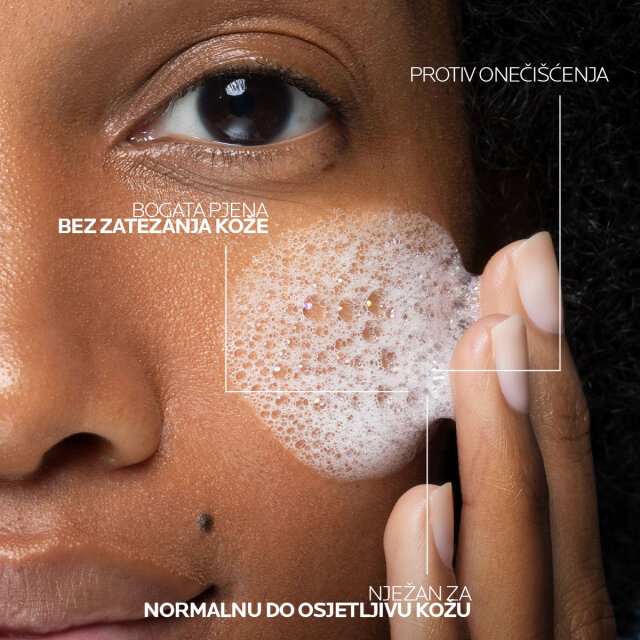 LA ROCHE-POSAY TOLERIANE PJENUŠAVI GEL S DVOSTRUKIM DJELOVANJEM ZA HIDRATACIJU I ČIŠĆENJE KOŽE, 400ML