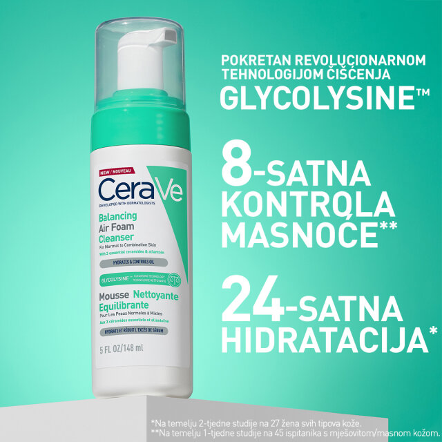CERAVE PJENUŠAVI ČISTAČ KOJI VRAĆA RAVNOTEŽU KOŽI, 148 ML