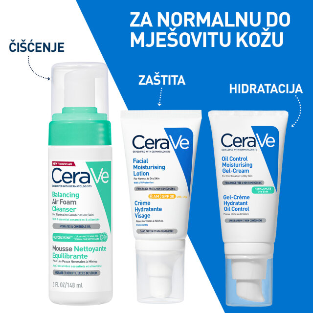 CERAVE PJENUŠAVI ČISTAČ KOJI VRAĆA RAVNOTEŽU KOŽI, 148 ML