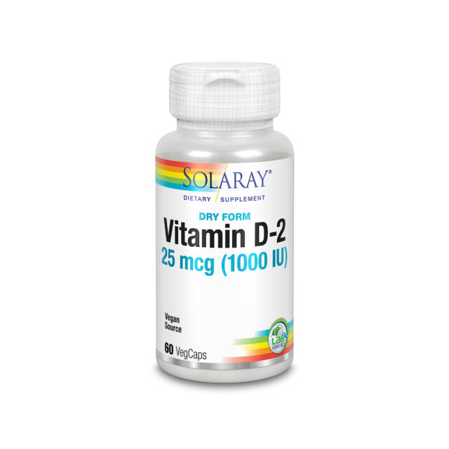 SOLARAY VITAMIN D2 1000IU KAPSULE A60