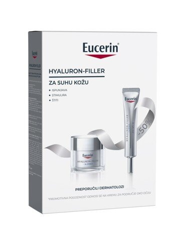 EUCERIN HYALURON-FILLER+3X ANTI-AGE PROMO PAKET PROTIV STARENJA KOŽE
