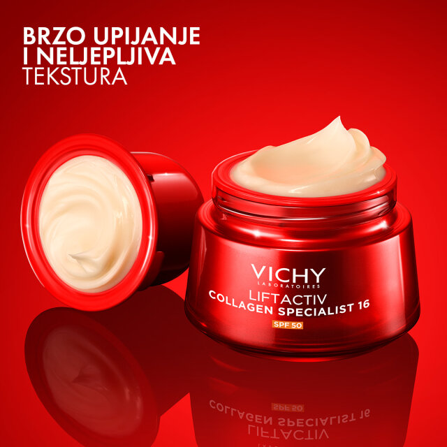 VICHY LIFTACTIV COLLAGEN SPECIALIST 16 DNEVNA KREMA SPF50, 50ML PAKIRANJE S MOGUĆNOŠĆU DOPUNE