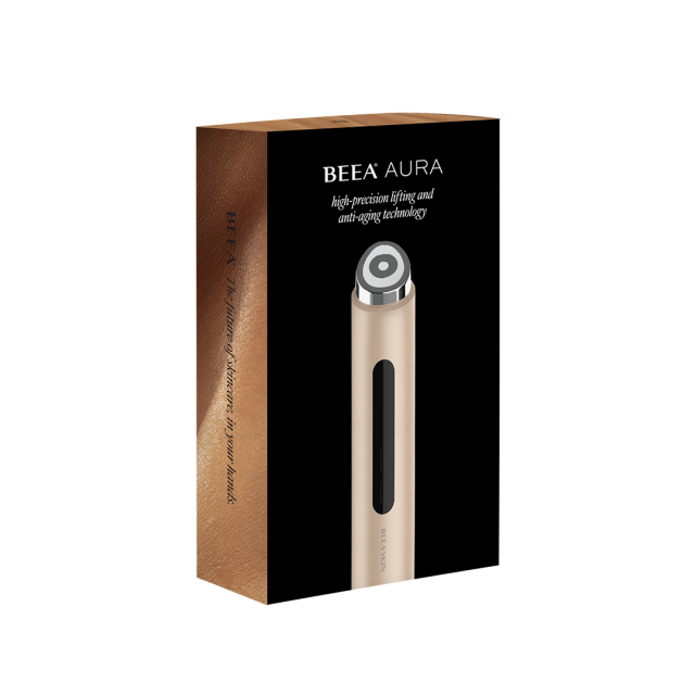 Multifunkcionalni uređaj za konture lica BEEA SKIN Aura 4 u 1, elektroporacija · mikrostruja · EMS · LED terapija, aluminij