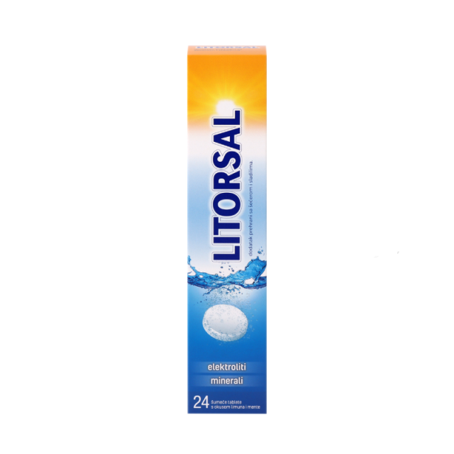 LITORSAL ŠUMEĆE TABLETE OKUS LIMUN/MENTA A24