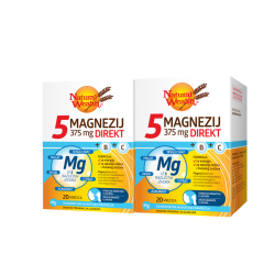 NATURAL WEALTH 5 MAGNEZIJ 375MG+B+C DIREKT VREĆICE A20 DUO PACK