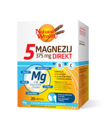 NATURAL WEALTH 5 MAGNEZIJ 375MG+B+C DIREKT VREĆICE A20