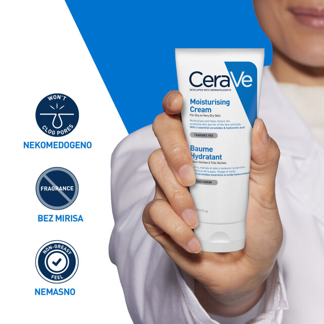 CERAVE HIDRATANTNA KREMA ZA SUHU DO VRLO SUHU KOŽU, 177 ML PROMO PONUDA