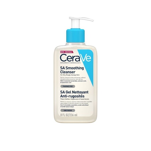 CERAVE SA SMOOTHING CLEANSER GEL ZA ČIŠĆENJE SUHE I GRUBE KOŽE, 236 ML PROMO PONUDA