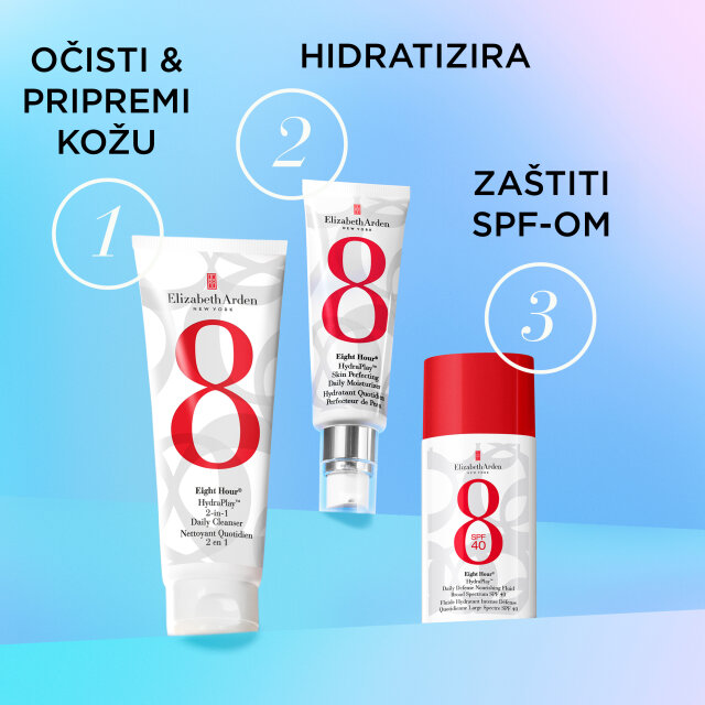 ELIZABETH ARDEN EIGHT HOUR HYDRAPLAY SKIN PERFECTING ZAŠTITNI FLUID SPF 40 50ML