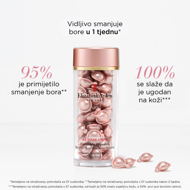 ELIZABETH ARDEN RETINOL+ HPR CERAMIDE OBNAVLJAJUĆI SERUM U KAPSULAMA A60