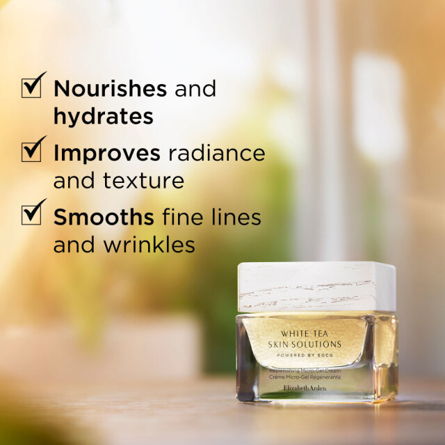 ELIZABETH ARDEN WHITE TEA SKIN SOLUTIONS MICRO GEL-KREMA S ČESTICAMA LIPIDA 50ML