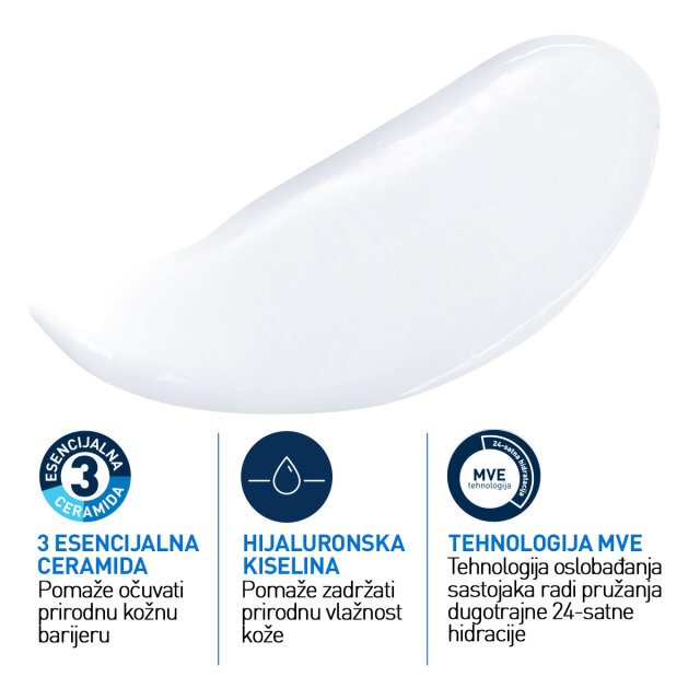 CERAVE HIDRATANTNI LOSION ZA SUHU DO VRLO SUHU KOŽU KOJI SADRŽAVA HIJALURONSKU KISELINU, 236 ML rok valjanosti: 11/25