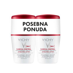 VICHY DÉODORANT CLINICAL CONTROL ROLL-ON , 50 ML 1+1 ( 50% POPUSTA NA DRUGI ROLL-ON)