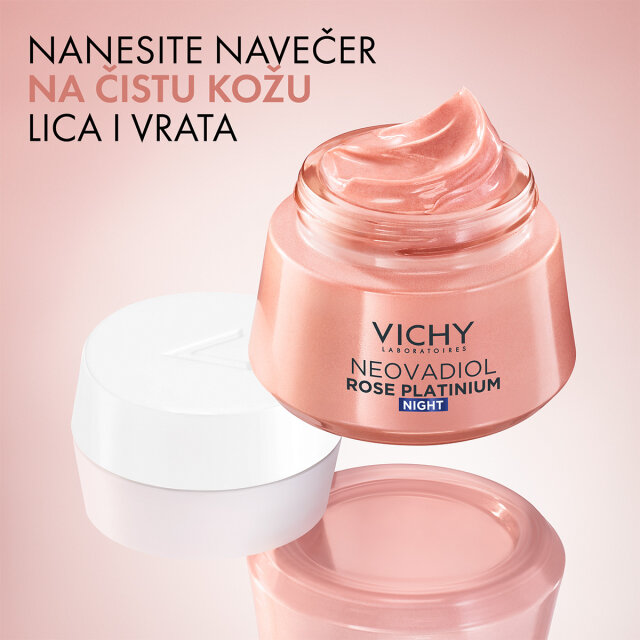 VICHY NEOVADIOL ROSE PLATINIUM RUŽIČASTA NOĆNA KREMA ZA POPUNJAVANJE I REVITALIZACIJU KOŽE, 50ML