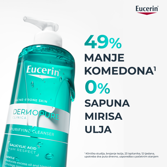 EUCERIN DERMOPURE CLINICAL GEL ČIŠĆENJE LICA 400ML 88982
