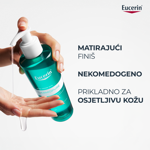 EUCERIN DERMOPURE CLINICAL GEL ČIŠĆENJE LICA 400ML 88982
