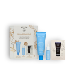 APIVITA SET 2025 AQUA BEELICIOUS HIDRATANTNA OBOJENA KREMA SPF30 + SERUM