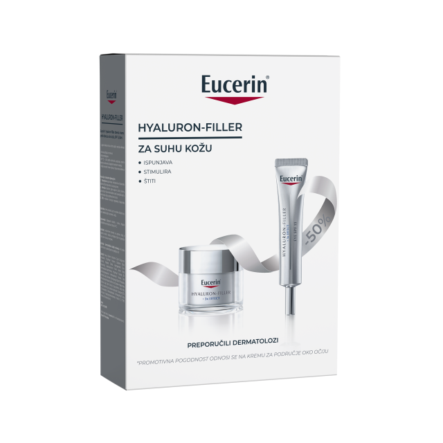 EUCERIN HYALURON-FILLER+3X SPF 15 ANTI-AGE PROMO PAKET PROTIV STARENJA KOŽE