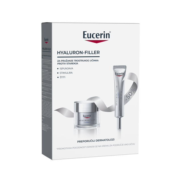 EUCERIN HYALURON-FILLER+3X NOĆNI ANTI-AGE PROMO PAKET PROTIV STARENJA KOŽE