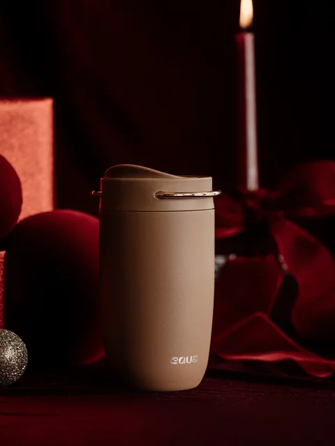 EQUA Cup, termo šalica od nehrđajućeg čelika za čaj/kavu, 300ml, Toffee
