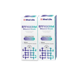 EFFIGERM WOUND WASH TEKUĆINA ZA ISPIRANJE RANA 2x60ML rok valjanosti: 05/26