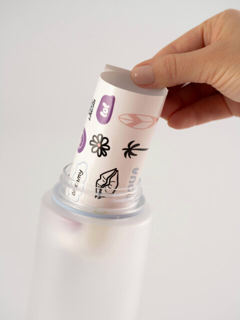 EQUA, plastična boca od tritana,Sk8er kid,sa naljepnicama,600ml