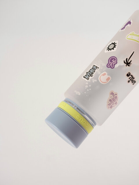 EQUA, plastična boca od tritana,Sk8er kid,sa naljepnicama,600ml