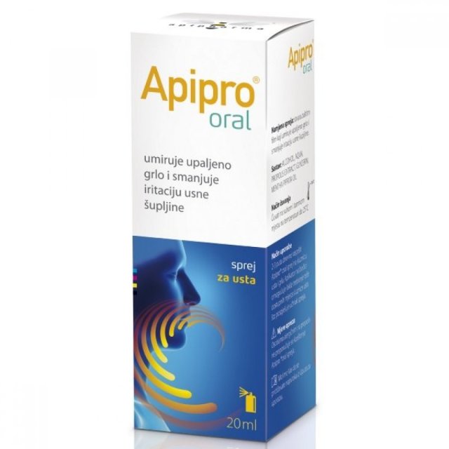 APIPHARMA APIPRO ORAL SPREJ ZA USTA 20ML