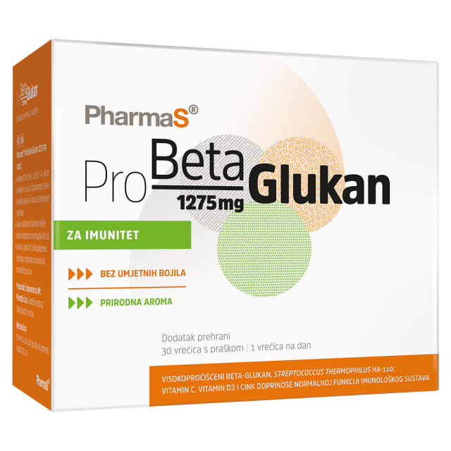 PRO BETA GLUKAN 1275MG VREĆICE A30 PHARMAS