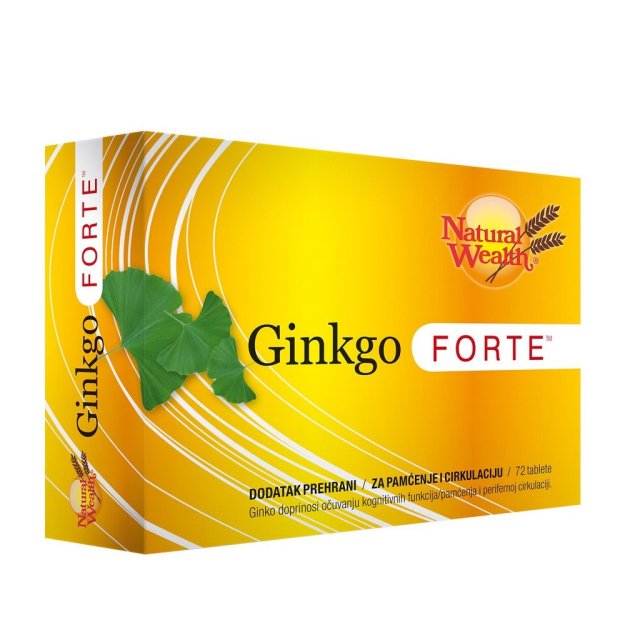 NATURAL WEALTH GINKO FORTE TABLETE 75X60MG NOVO