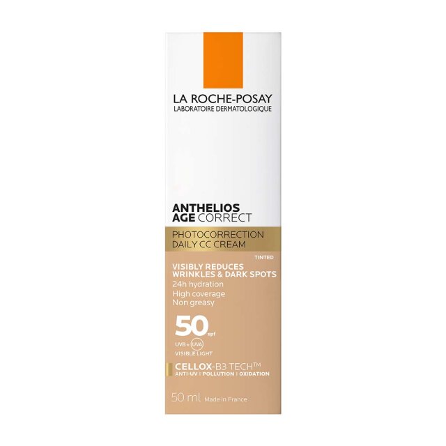LA ROCHE-POSAY ANTHELIOS AGE CORRECT SPF50 TONIRANA SVAKODNEVNA ZAŠTITA PROTIV ZNAKOVA STARENJA, 50 ML