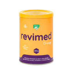 REVIMED® Stevia Orange BIO matična mliječ, med, stevija, vitamin C 200 g