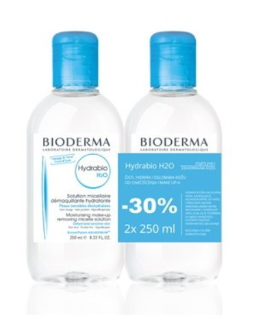 BIODERMA HYDRABIO H20 MICELARNA VODA 2X250ML PROMO ( DUO PAKIRANJE)