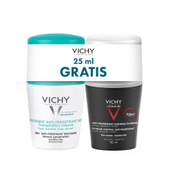 VICHY DEO ROLL-ON DEODORANT 48H 50ML + HOMME 72H (-50% NA DRUGI PROIZVOD)