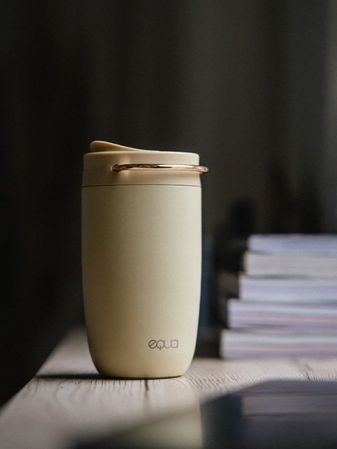 EQUA Cup, termo šalica od nehrđajućeg čelika za čaj/kavu, 300ml, butter