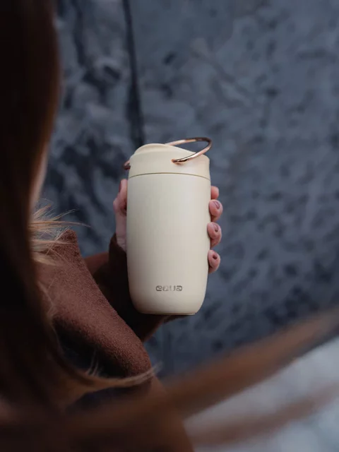 EQUA Cup, termo šalica od nehrđajućeg čelika za čaj/kavu, 300ml, butter