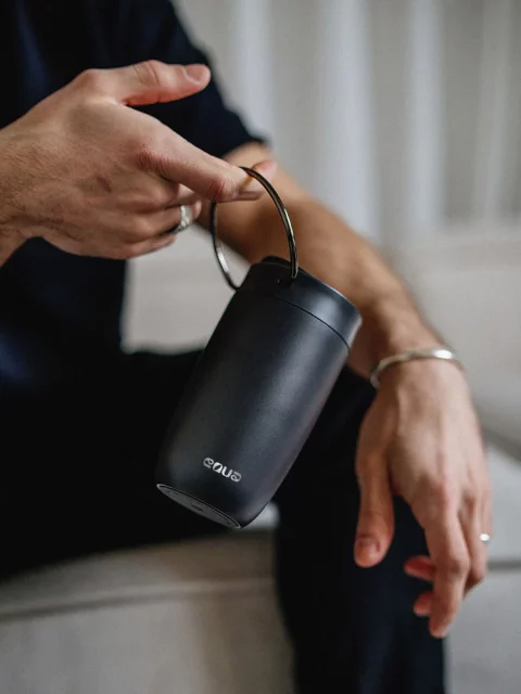 EQUA Cup, termo šalica od nehrđajućeg čelika za čaj/kavu, 300ml, crna