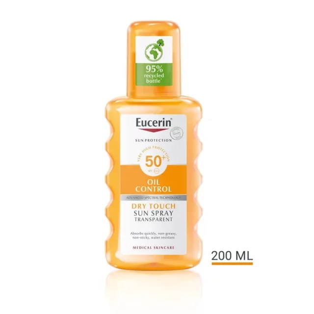 EUCERIN SUN SENSITIVE PROTECT TRANSPARENTNI SPREJ ZA ZAŠTITU OD SUNCA F-50 200ML 63907
